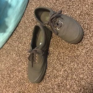 Olive Green Low Top Vans